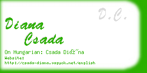 diana csada business card